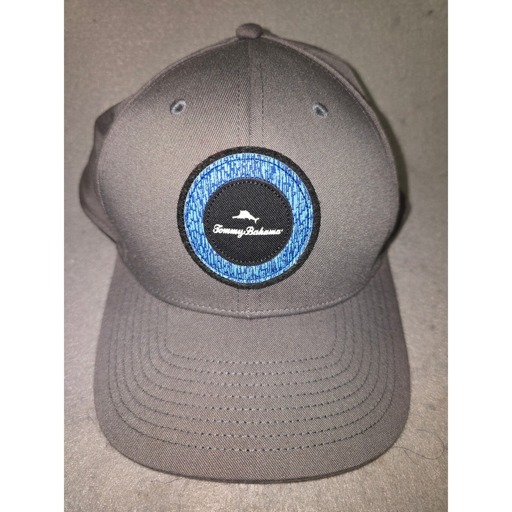 Tommy Bahama Gray Baseball Cap Embroidered Logo Adjustable Snapback Men - Picture 2 of 7